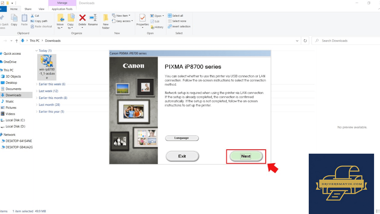 cach tai va cai dat driver canon ip8770 chi tiet 3